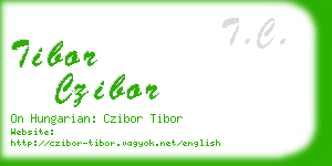 tibor czibor business card